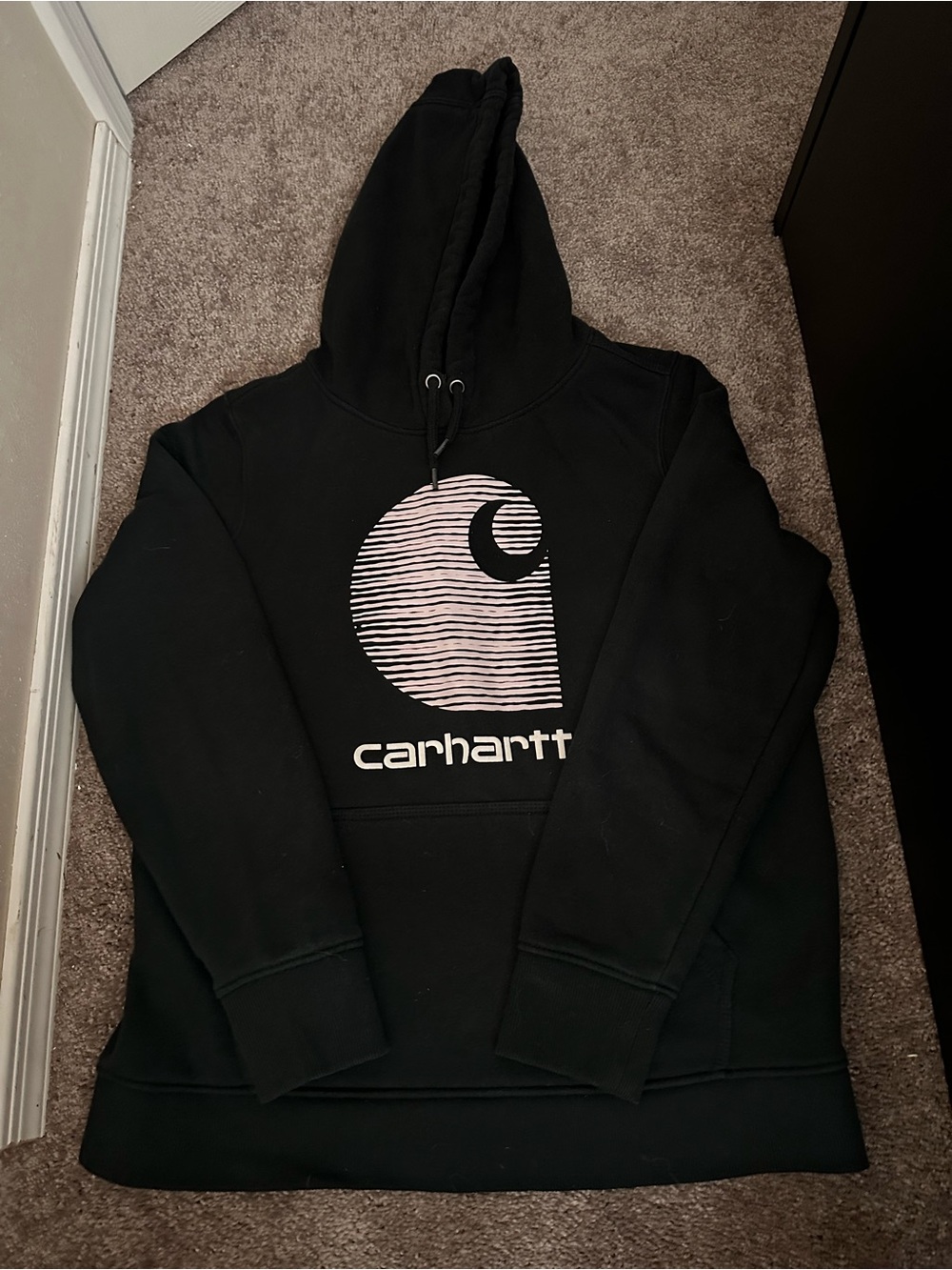 Carhartt Black Hoodie Size Large 0491